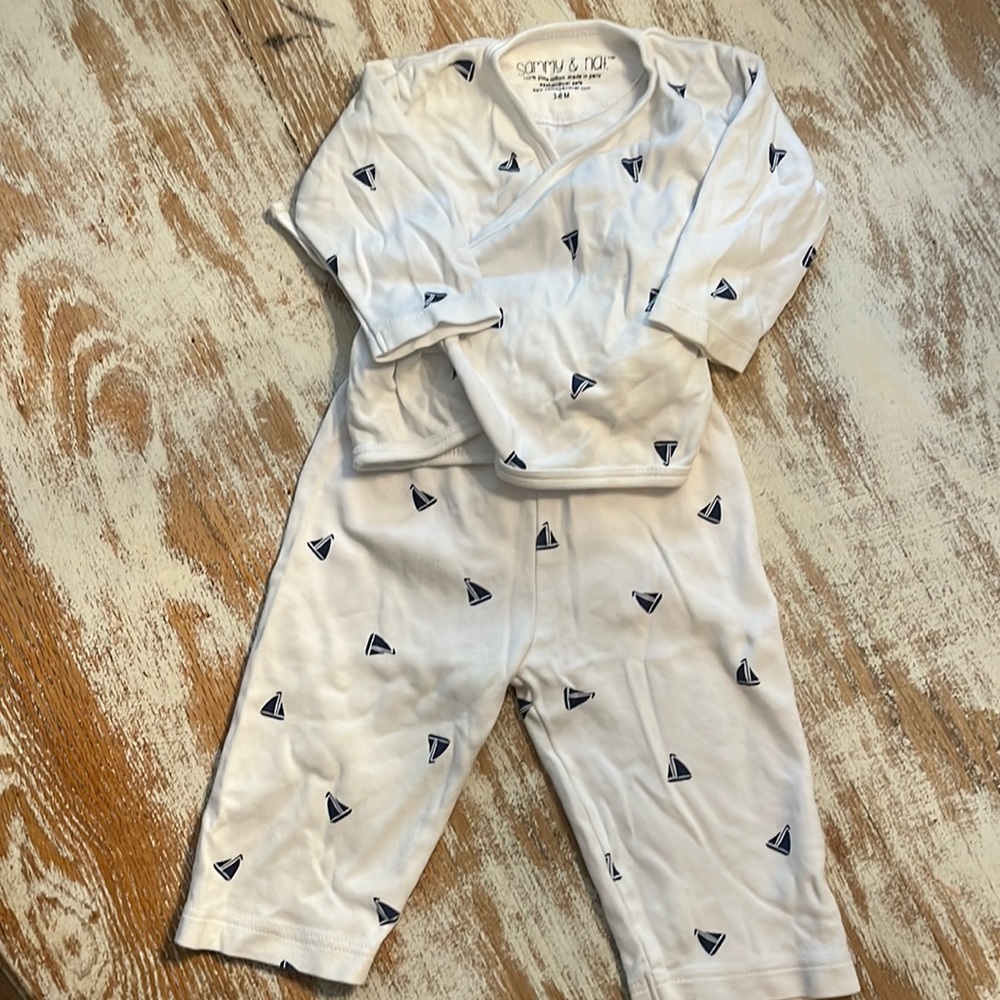 Sammy & Nat Pima Cotton Pajamas 3-6 M
